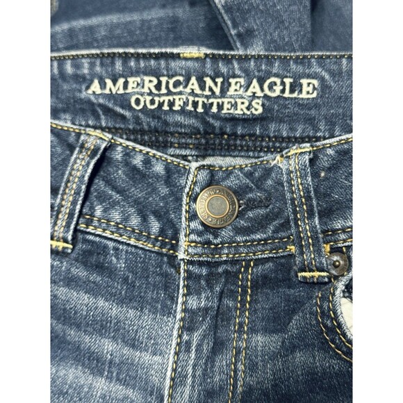 American Eagle Jeans Women 4 R Boot Cut Kick Low Rise Stretch 27x31 - Picture 4 of 7